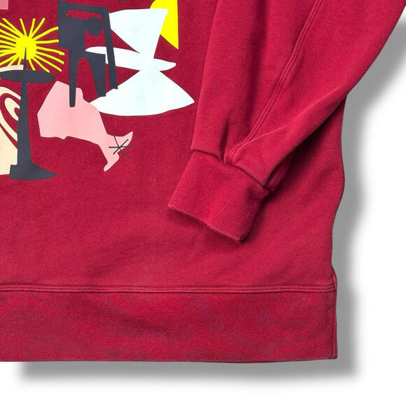 Lululemon Team Canada Perfectly Calgary Oversized Sweatshirt Justin Broadcast XL - Picture 4 of 10